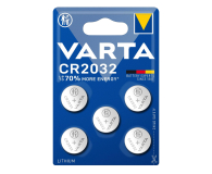 Bateria lub akumulatorek VARTA Litowe Baterie Pastylkowe CR2032 (5 szt.) 6032101415